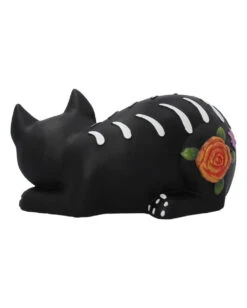 Schlafende Sugar Skull Katze 22cm -Halloween Lieferungen sleepy sugar skull katze schlafende sugar skull katze sleepy sugar skull cat 50725 04