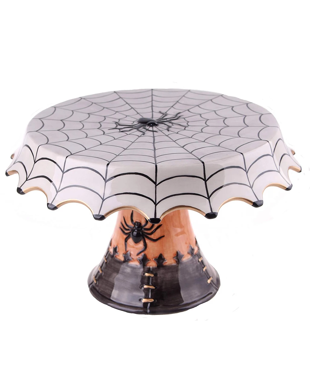 Halloween Spinnweben Keramik Kuchenplatte 30cm 3 Halloween Spinnweben Keramik Kuchenplatte 30cm