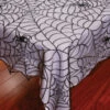 Tischdecke Spinnweben Spitze -Halloween Lieferungen spinnweben spitzen tischdecke lace tablecloth spiderweb halloween tischdeko 52659