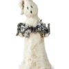 Spooky Geist Halloween Figur Mit Glitter 20cm -Halloween Lieferungen spooky geist mit glitter flocken halloween und gothic wohnungsdeko und halloween homeware spooky ghost figurine 54375