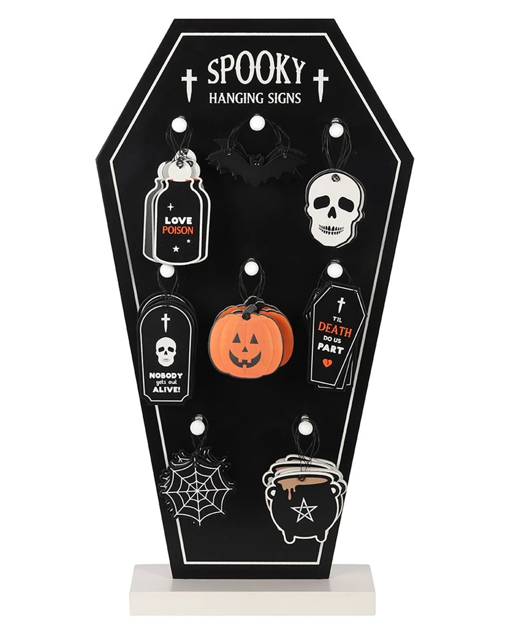 Spooky Halloween Mini Schild 3 Spooky Halloween Mini Schild