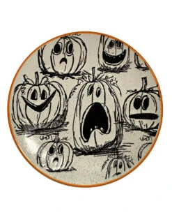 Spooky Kürbisfeld Keramik Teller 20cm