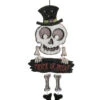 Spooky Skelett Holzschild Trick Or Treat -Halloween Lieferungen spooky skelett halloween dekoschild spooky skeleton halloween decor hanging sign holzschild halloween deko 52982