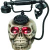 Spukendes Totenkopf Telefon Mit LED 1 Spukendes Totenkopf Telefon Mit LED -Halloween Lieferungen spooky totenschaedel telefon mit led spooky light up skull telephone totenkopf telefon halloween 53053