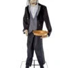 Sprechender Hausdiener Mit Tablett -Halloween Lieferungen sprechender butler mit tablett halloween animatronic talking butler with tablet 51759 01