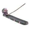 Sugar Skull Mit Blumen Räucherstäbchen Halter 2 Sugar Skull Mit Blumen Räucherstäbchen Halter -Halloween Lieferungen sugar skull mit flowers raeucherstaebchen halter sugar skull with flowers incense burner 50735 01