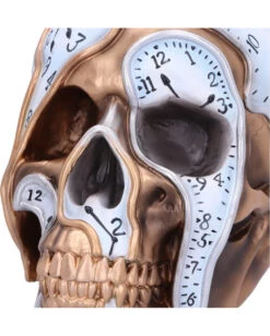 Die Zeit Vergeht Uhren Schädel 17,5cm -Halloween Lieferungen time goes by uhren schaedel 175cm time goes by clock skull die zeit vergeht totenkopf gothic deko 53997 5