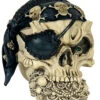 Totenschädel Mit Piratentuch & Augenklappe -Halloween Lieferungen totenkopf mit piratentuch und augenklappe pirate skull with bandana and eye patch 29407