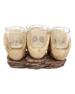 Totenschädel Schnapsglas Set 6 St. -Halloween Lieferungen totenkopf schnapsglas set totenschaedel schnapsglaeser skull shot glass set 50743 04