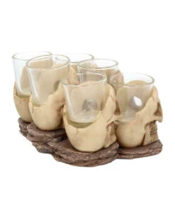 Totenschädel Schnapsglas Set 6 St. -Halloween Lieferungen totenkopf schnapsglas set totenschaedel schnapsglaeser skull shot glass set 50743 05