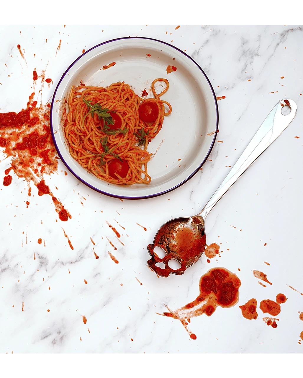 Totenschädel Servierlöffel 30cm 4 Totenschädel Servierlöffel 30cm – Bild 2