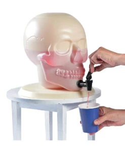 Totenkopf Getränkespender -Halloween Lieferungen totenkopf getraenkespender totenschaedel getraenkespender halloween tischdekoration 24306 02