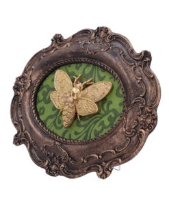 Totenkopfschwärmer Motte Wandbild -Halloween Lieferungen totenkopfschwaermer motte wandbild atropos macabre moth wall plaque gothic deko 50334 02