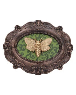 Totenkopfschwärmer Motte Wandbild -Halloween Lieferungen totenkopfschwaermer motte wandbild atropos macabre moth wall plaque gothic deko 50334 04