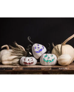 Halloween Vintage Keramik Kürbis Mit LED -Halloween Lieferungen vintage keramik halloween kuerbis mit led vintage ceramic halloween pumpkin with led halloween dekon 52929 2