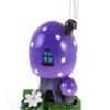 Lila Fliegenpilz Räucherkegel Häuschen 12,5cm -Halloween Lieferungen violetter fliegenpilz raeucherkegel halter purple smoking toadstool incense cone holder 53768 01