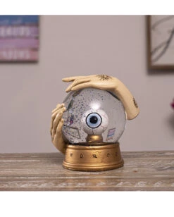 Hellseher Schneekugel Mit Auge 13cm -Halloween Lieferungen wahrsage kugel mit auge fortune teller globe with eye spirituelle deko okkulte deko 54739 06