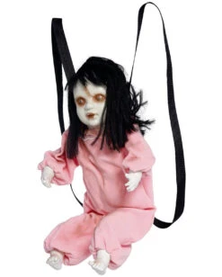 Animierte Zombie Puppe Zum Umschnallen 57cm -Halloween Lieferungen zappelnde zombie puppe zum umschnallen fidgeting zombie strap on doll halloween animatronic rucksack 53370 3