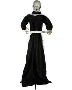 Zombie Dienstmagd Mit Licht & Sound 155cm -Halloween Lieferungen zombie dienstmaedchen mit licht und sound 155cm zombie maid with light and sound halloween animatronics 53364 3